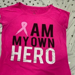 Breast cancer awareness workout shirt